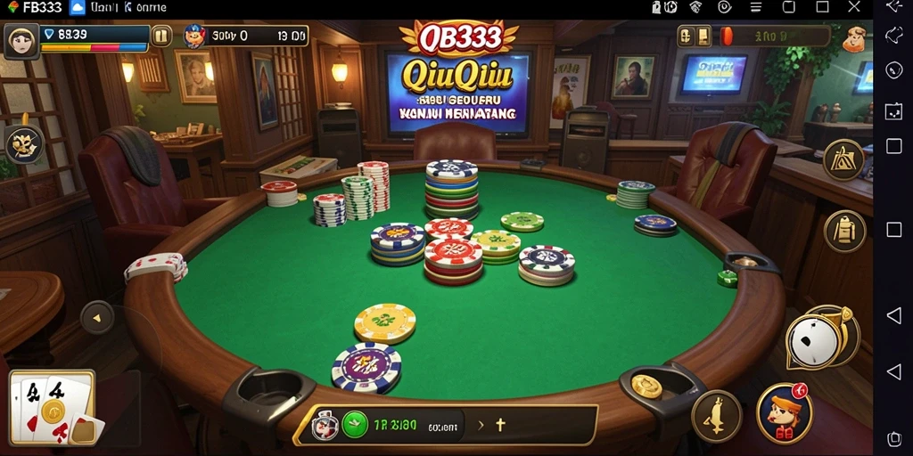 Screenshot gameplay QiuQiu yang mendebarkan di FB333.