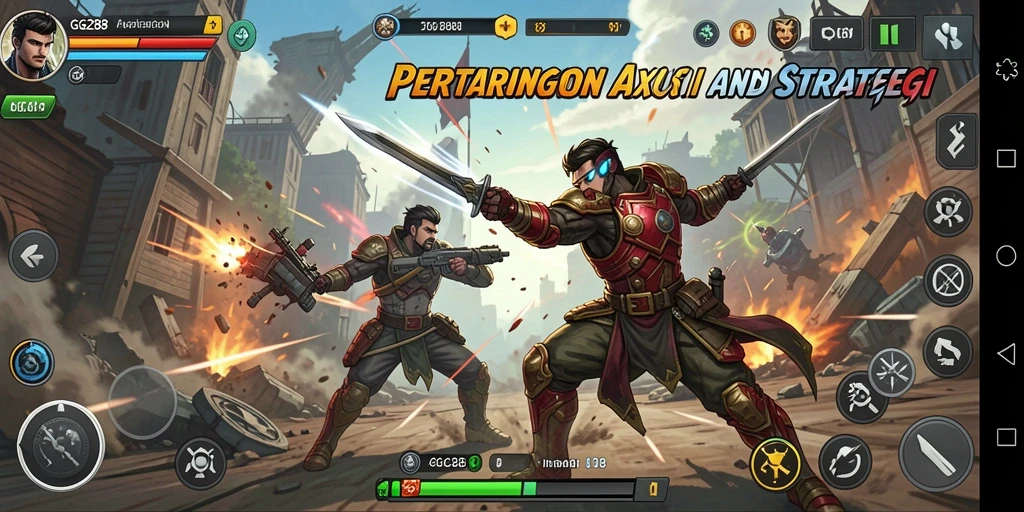 Screenshot GG288 menampilkan aksi pertarungan yang seru dan mendebarkan.