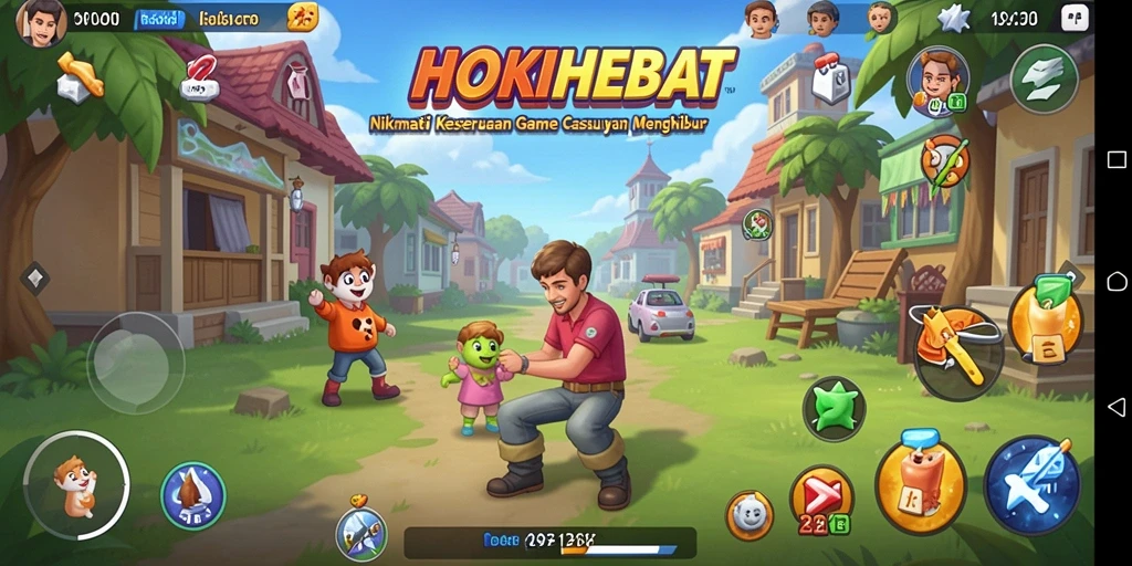 Screenshot HOKIHEBAT menampilkan gameplay seru dan mengasyikkan.