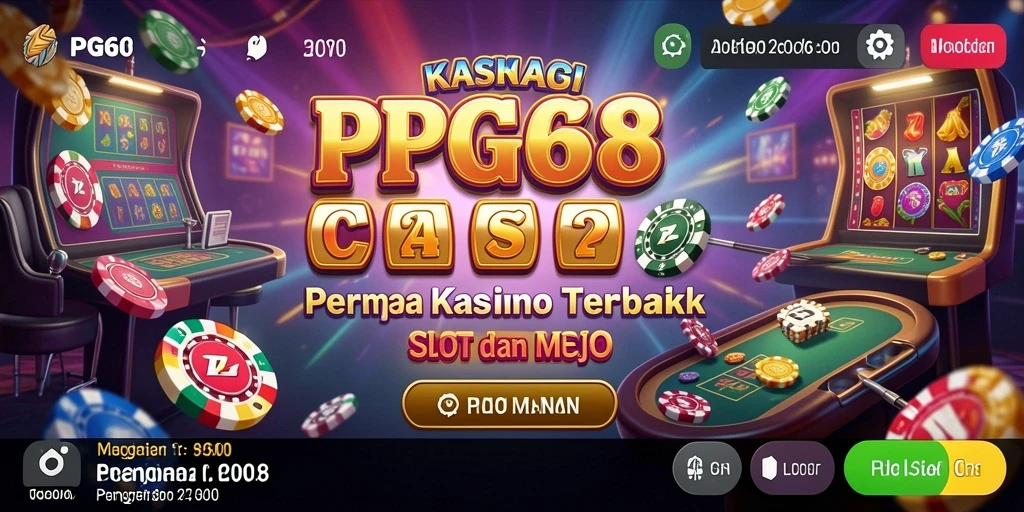Tampilan visual yang mengesankan dari gameplay kasino PGG68.