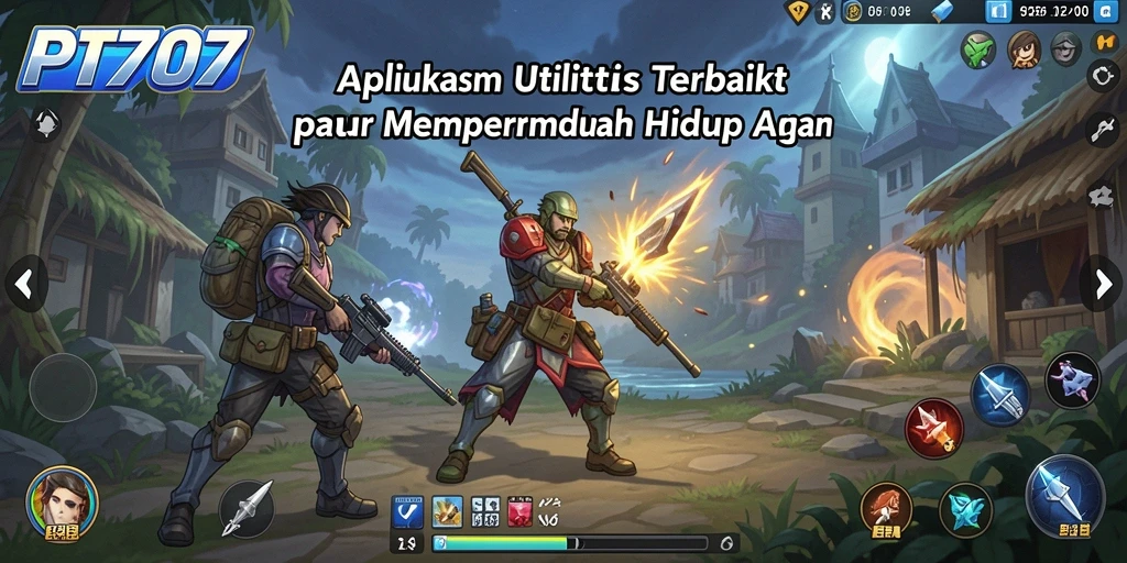 Screenshot utama PT707 menampilkan antarmuka aplikasi Utility yang intuitif.