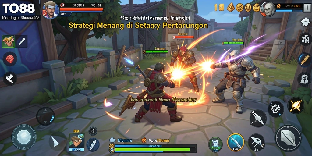 Gameplay TO88 yang seru dan menantang dalam strategi pertempuran.