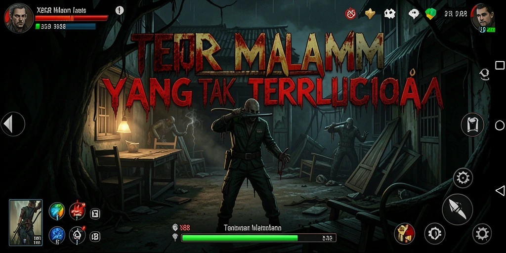 Gameplay menakutkan dalam X88 yang menampilkan suasana gelap dan mencekam.