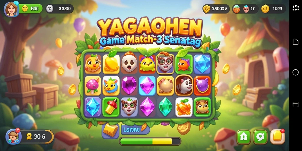 Tampilan seru gameplay YAGAOHEN dengan grafik menawan dan tantangan adiktif.