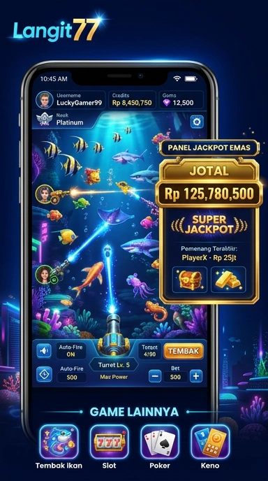 Screenshot fitur kategori aplikasi di langit77 yang memudahkan navigasi.